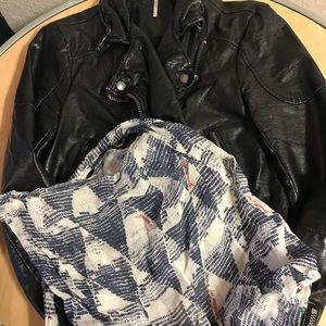 Vegan Free People Leather Jacket